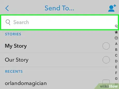 Imagen titulada Snapchat Someone Who Hasn't Added You As a Friend Step 4