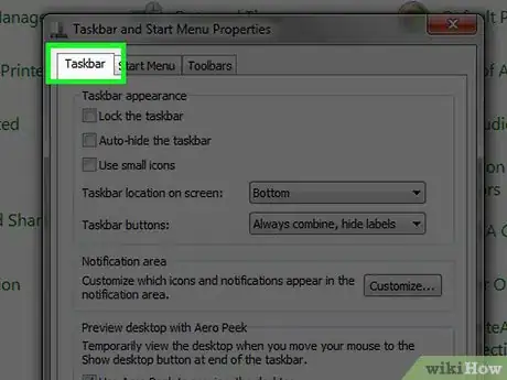 Imagen titulada Customize the Size of the Windows 7 Taskbar Icons Step 4