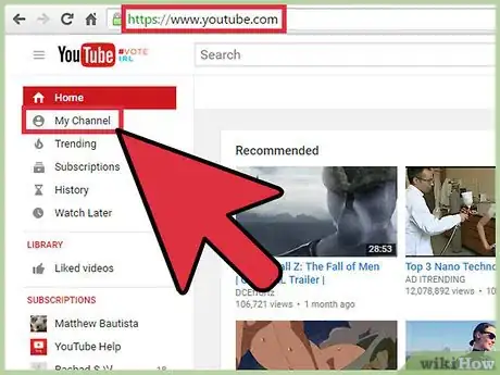 Imagen titulada Add a Video to Your Favorites on YouTube Step 1