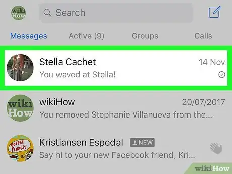 Imagen titulada Delete a Contact on Messenger Step 2