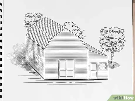 Imagen titulada Draw a Barn Using Freehand Perspective Step 15