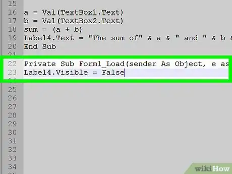 Imagen titulada Add Two Numbers in Visual Basic.NET Step 8