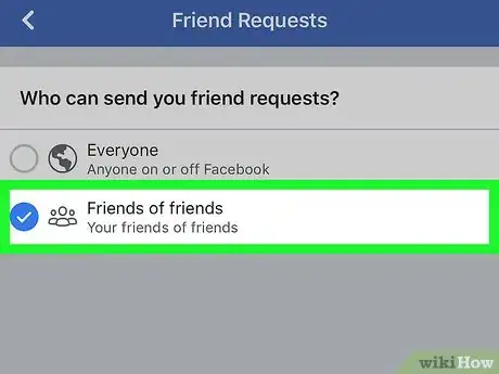 Imagen titulada Block Friend Requests on Facebook Step 14