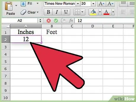 Imagen titulada Convert Measurements Easily in Microsoft Excel Step 3