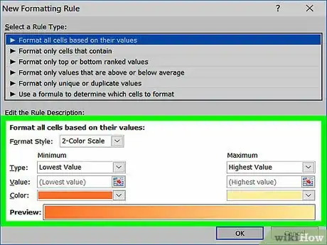 Imagen titulada Apply Conditional Formatting in Excel Step 7