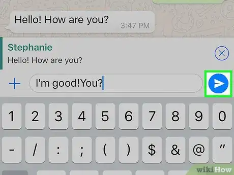 Imagen titulada Reply to a Specific Message on WhatsApp Step 6