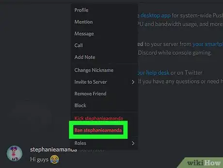 Imagen titulada Ban Someone from a Discord Chat on a PC or Mac Step 5