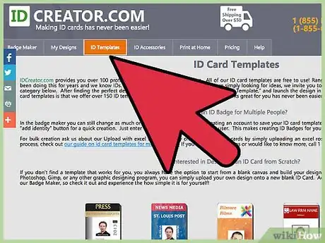 Imagen titulada Make ID Cards Online Step 3