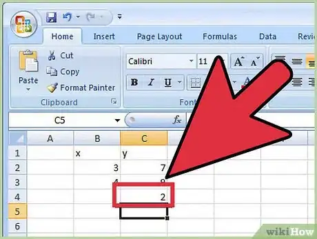 Imagen titulada Calculate Slope in Excel Step 5
