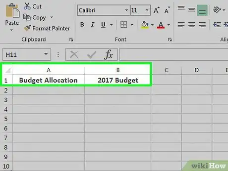 Imagen titulada Make a Pie Chart in Excel Step 3