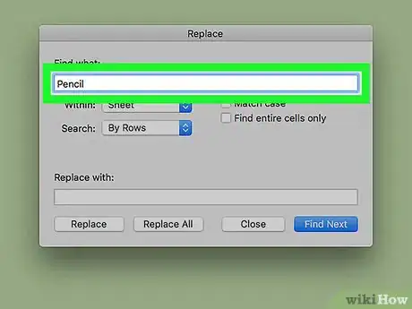 Imagen titulada Find and Replace on Excel on PC or Mac Step 15