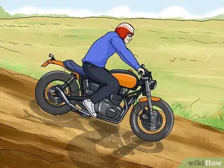 Imagen titulada Ride a Motorcycle Downhill Step 1