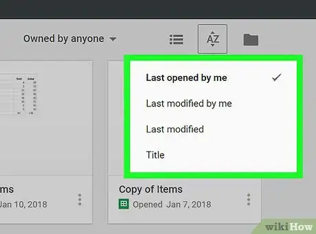 Imagen titulada Sort by Date on Google Sheets on PC or Mac Step 3