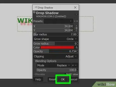Imagen titulada Use Drop Shadow in GIMP Step 8