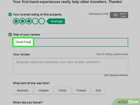 Imagen titulada Write a Review on TripAdvisor Step 9