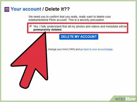 Imagen titulada Delete a Flickr Account Step 11