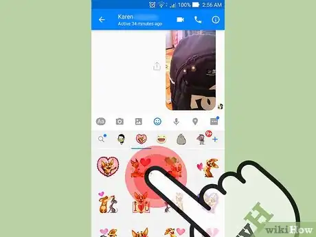 Imagen titulada Use Stickers on Facebook Messenger Step 5