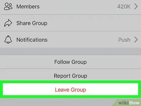Imagen titulada Leave a Facebook Group Step 6