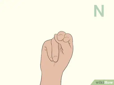 Imagen titulada Fingerspell the Alphabet in American Sign Language Step 14