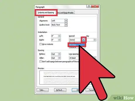 Imagen titulada Indent the First Line of Every Paragraph in Microsoft Word Step 8