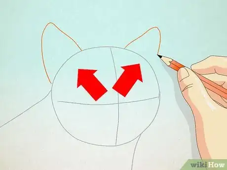 Imagen titulada Draw a Cat Face Step 3