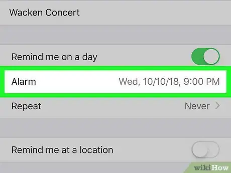 Imagen titulada Set a Reminder on an iPhone Step 7