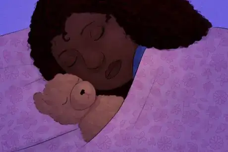 Imagen titulada Teen Girl Sleeps with Teddy Bear.png