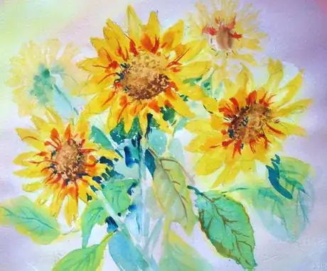 Imagen titulada Five sunflowers