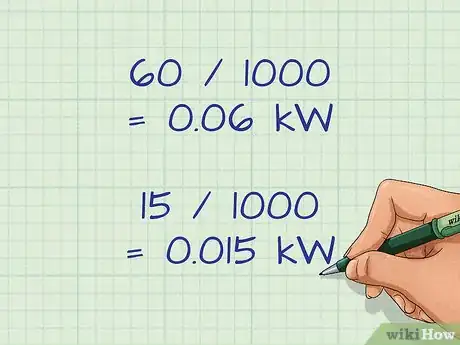 Imagen titulada Calculate Kilowatts Used by Light Bulbs Step 2