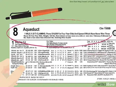 Imagen titulada Read a Racing Form Step 1