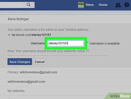 Imagen titulada Change Your Facebook URL Step 12