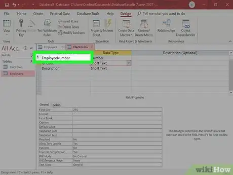 Imagen titulada Make a Database Using MS Access Step 19