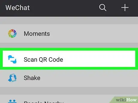 Imagen titulada Scan a QR Code on WeChat on Android Step 3