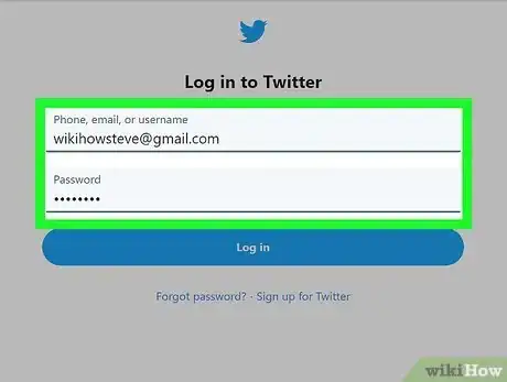 Imagen titulada Login to Twitter Step 1