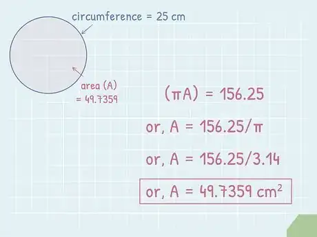 Imagen titulada Find the Area of a Circle Using Its Circumference Step 12