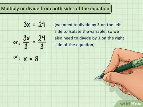 Imagen titulada Solve One Step Equations Step 7