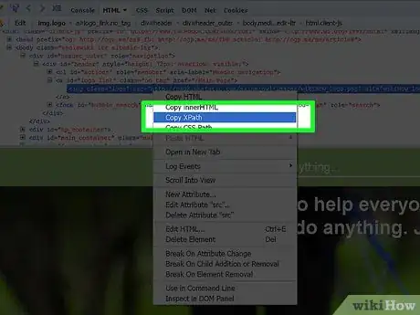 Imagen titulada Find XPath Using Firebug Step 7