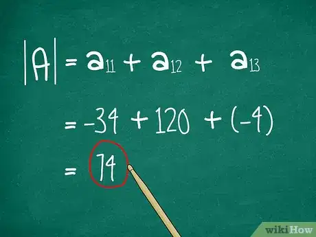 Imagen titulada Find the Determinant of a 3X3 Matrix Step 9