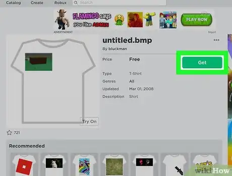 Imagen titulada Get Free Stuff on Roblox Step 7