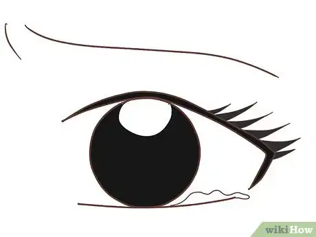 Imagen titulada Draw an Anime Eye Crying Step 5