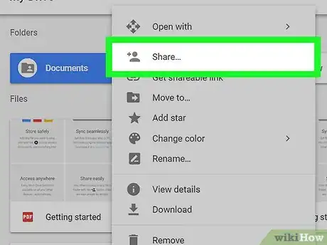 Imagen titulada Unshare a Google Drive Folder on PC or Mac Step 3