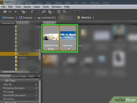 Imagen titulada Open Multiple Images As Layers in Photoshop Using Bridge Step 14