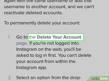 Imagen titulada Delete Your Instagram Account on the iPhone Step 8