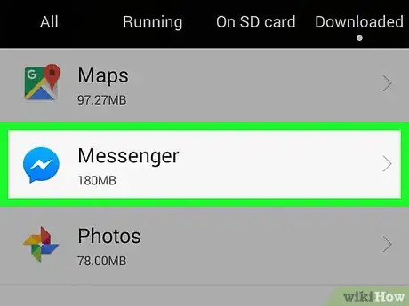 Imagen titulada Log Out from Facebook Messenger in Android Step 3