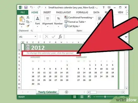 Imagen titulada Create a Calendar in Microsoft Excel Step 3