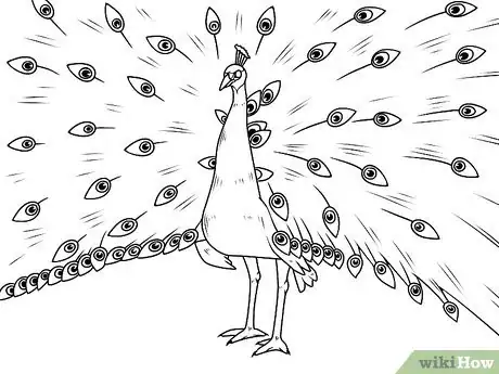 Imagen titulada Draw an Exotic Peacock Step 8