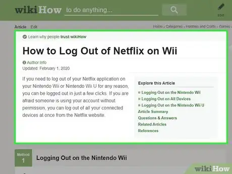 Imagen titulada Connect Wii to Netflix Step 7