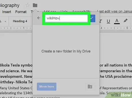 Imagen titulada Create Folders in Google Docs Step 6