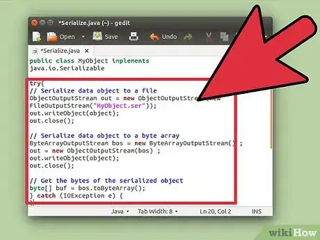 Imagen titulada Serialize an Object in Java Step 4
