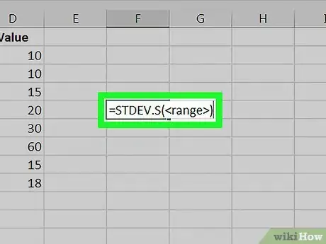 Imagen titulada Calculate Uncertainty in Excel on PC or Mac Step 3